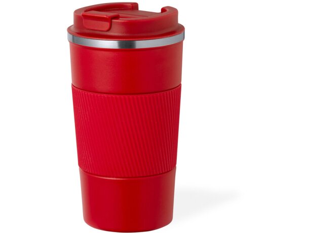 Vaso térmico publicitario con dosificador en tapa acero inoxidable 400ml Drury detalle 2