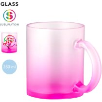 Tazas de cristal personalizadas Osaka 350ml borosilicato mate translúcido