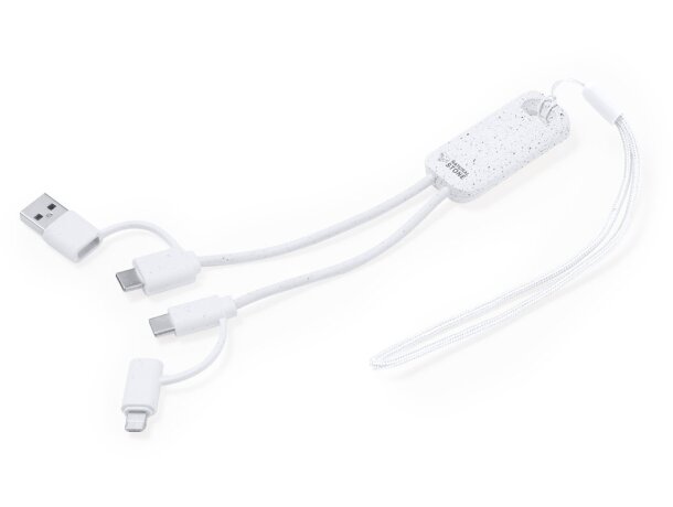 Cable cargador promocional salida tipo c, lightning y micro usb Surgex detalle 2