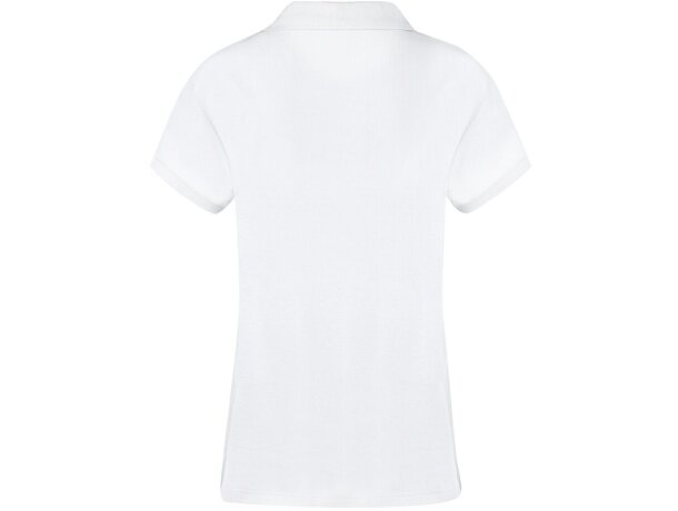 Polos de mujer Koupan blanco 100% algodón 220 g/m2 tallas S a XXL detalle 5