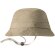 Gorro de playa con logo Hetoson plegable tipo bob microfibra suave Natural