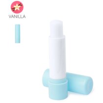 Balsamos labiales personalizados Posie veganos con aroma vainilla SPF15