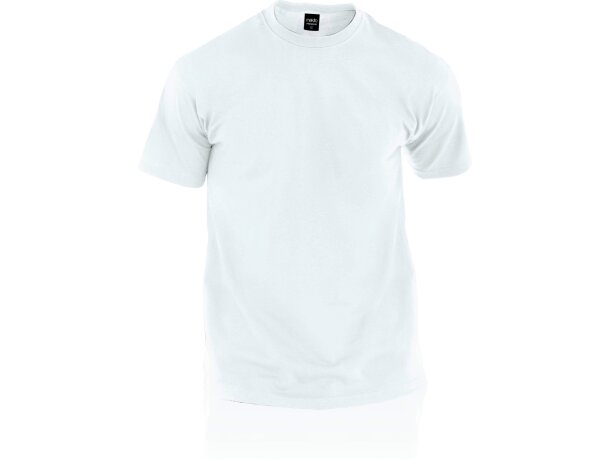 Camiseta Hecom blanca 135 gr adulto