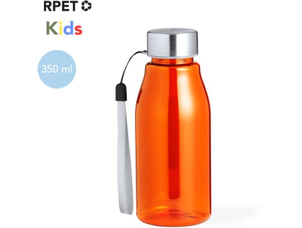 Botella para niños promocional con logo Dokmo RPET 350ml sostenible detalle 2