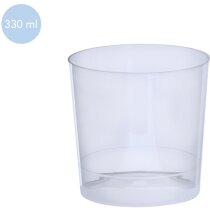 Vasos de plástico Tanpil de 330ml reutilizables y translúcidos