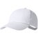 Gorra de béisbol con cierre velcro algodón Haliard Blanco