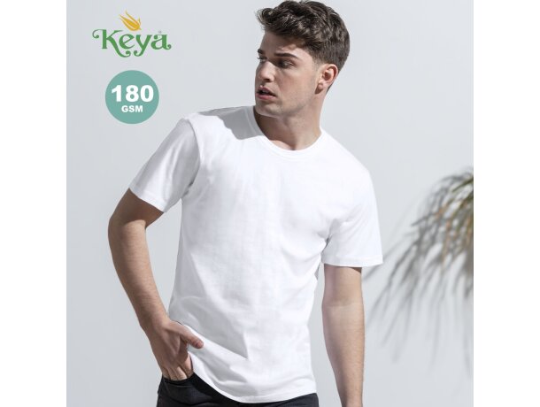 Camiseta Adulto Blanca "keya" Mc180 personalizada