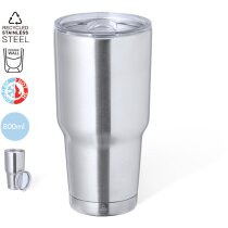 Vaso térmico personalizado Atinger de acero reciclado 800ml y doble pared