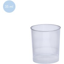 Vasos de plástico para chupito de 35ml en material pp reutilizable