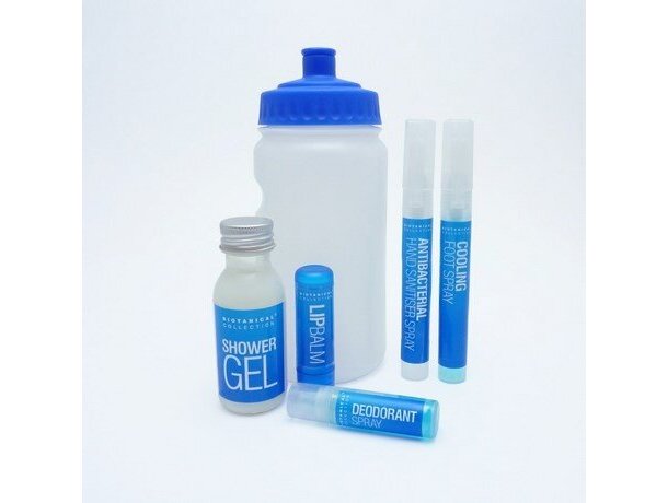 Set de aseo deportivo con botella para agua personalizado personalizado