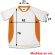 Camisetas de publicidad Arabia técnica adulto 6 colores combinados blanco Naranja