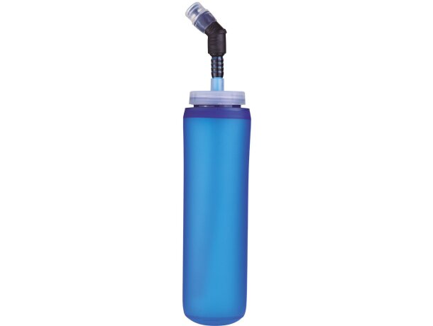 Bidones de deporte personalizados Ultrail TPU 500ml azul con pajita detalle 1