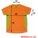 Camisetas de publicidad Arabia técnica adulto 6 colores combinados blanco Naranja fluor