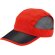 Gorras running microfibra perforada a laser Matrix 5 colores negro Rojo