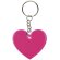 Llaveros originales con corazón reflectante pvc Frizy Fucsia