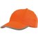 Gorras running microfibra Dinky reflectante fluorescente 2 colores Naranja