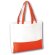 Capazos de playa Beach colores combinados non woven con blanco Rojo