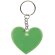 Llaveros originales con corazón reflectante pvc Frizy Verde