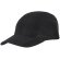 Gorras running plegables microfibra técnica Fresh 7 colores Negro