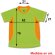 Camisetas de publicidad Arabia técnica adulto 6 colores combinados blanco Verde fluor