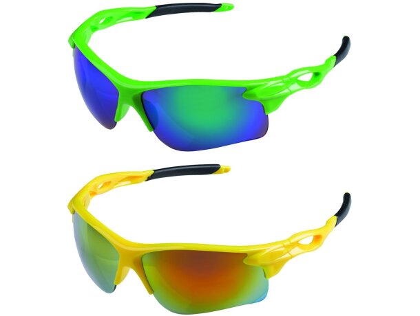 Gafas de sol deportivas fluorescentes personalizada