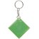 Llavero original en forma de cuadrado pvc Frizy Verde