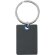 Llavero de metal personalizado Dorky acero negro rectangular colores vivos Azul Royal