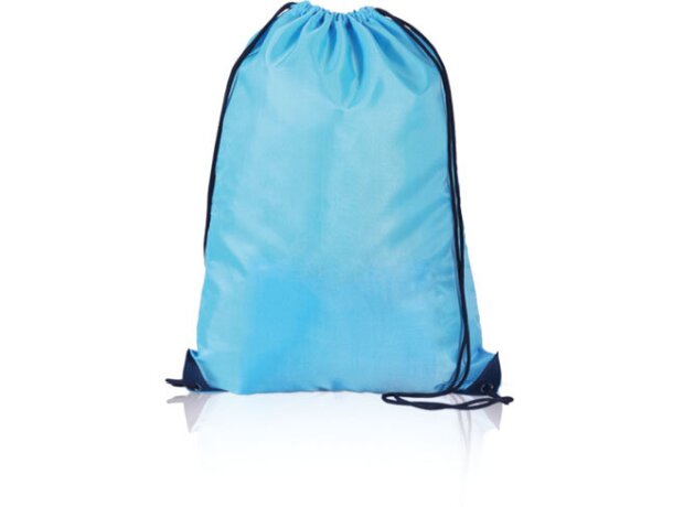 Mochila saco personalizada play poliester 210d azul ideal para ti detalle 1