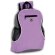 Mochila infantile personalizada Poppy poliéster combinada gris 8 colores Morado