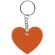 Llaveros originales con corazón reflectante pvc Frizy Naranja