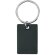 Llavero de metal personalizado Dorky acero negro rectangular colores vivos Negro