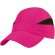 Gorras running microfibra técnica Runner 9 colores Negro/fucsia