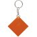 Llavero original en forma de cuadrado pvc Frizy Naranja