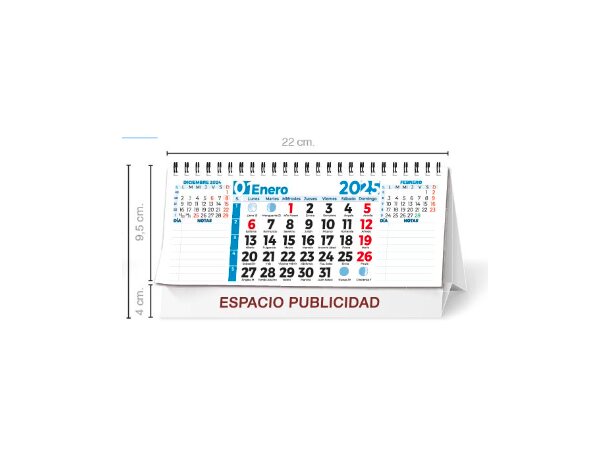 Calendario Sobremesa Grande 13 Hojas detalle 2