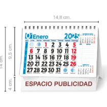 Calendario Sobremesa Estandar 7 Hojas