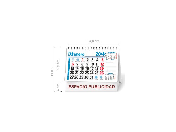 Calendario Sobremesa Estandar 7 Hojas detalle 2