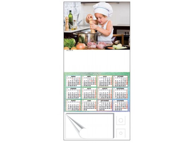 Calendario De Cocina Para Nevera Con Imán Motivos Estantar