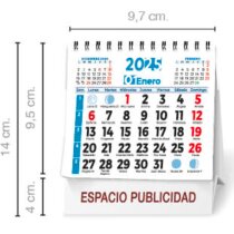 Calendario Sobremesa pequeño 13 Hojas Con Wire-0