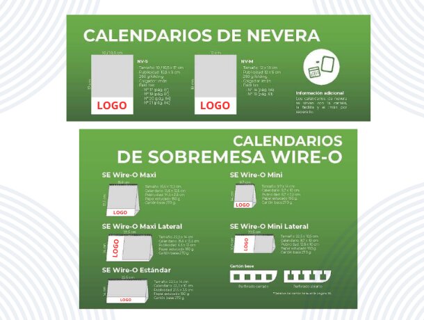 Calendarios 2025 para regalar como merchandising