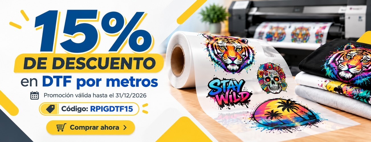 Banner descuento 15% DTF Banner descuento 15% DTF